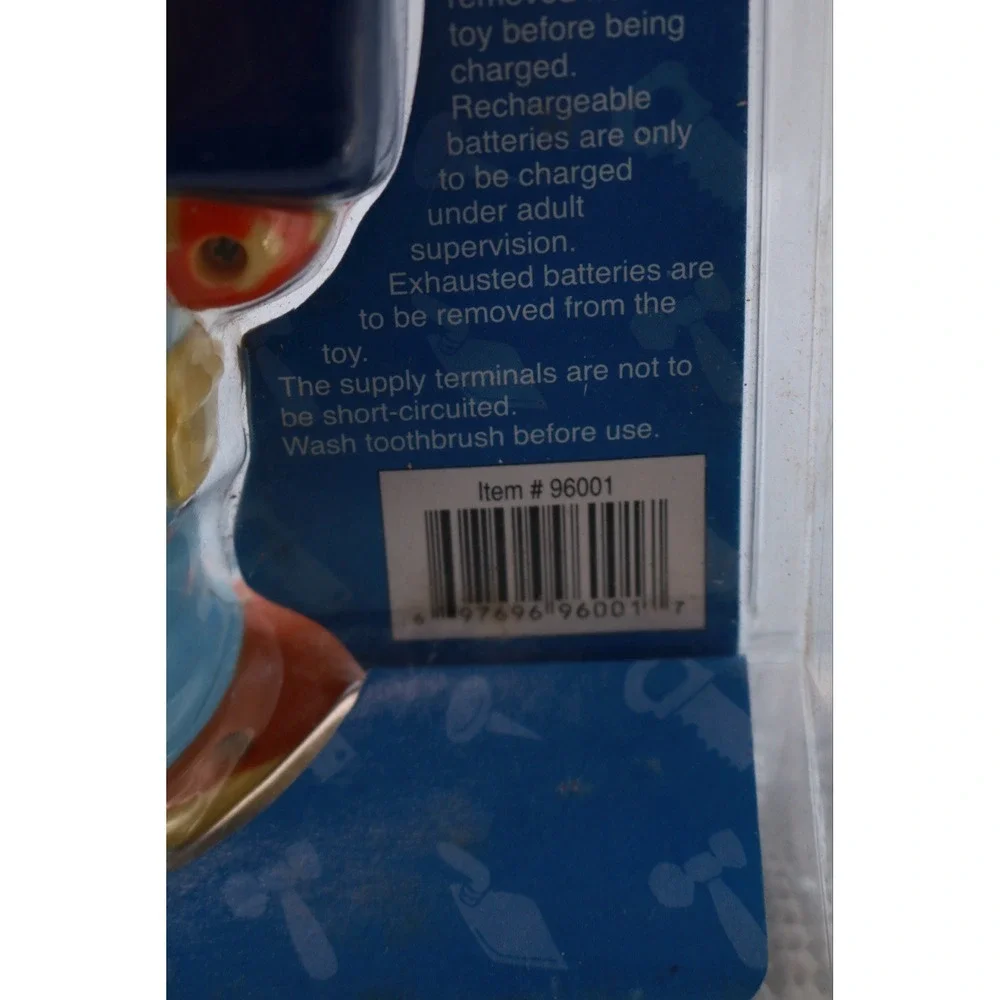 Bob the Builder Battery Operated Toothbrush Playfully Yours Vintage 2002 Sealed
